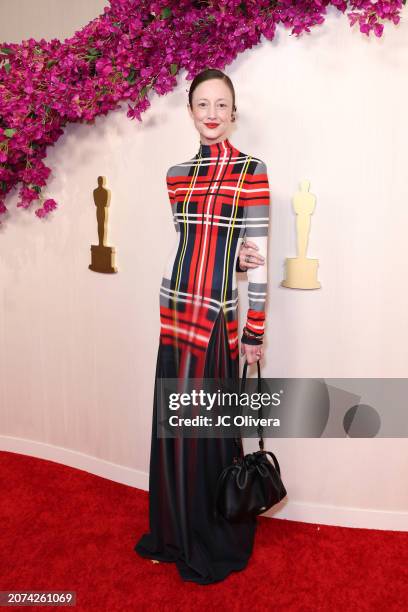 Andrea Riseborough attends the 96th Annual Academy Awards on March 10, 2024 in Hollywood, California.