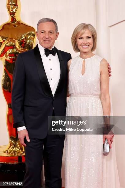 Bob Iger and Willow Bay attend the 96th Annual Academy Awards on March 10, 2024 in Hollywood, California.