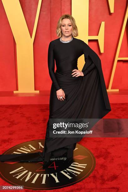 Elizabeth Banks attends the 2024 Vanity Fair Oscar Party Hosted By Radhika Jones at Wallis Annenberg Center for the Performing Arts on March 10, 2024...