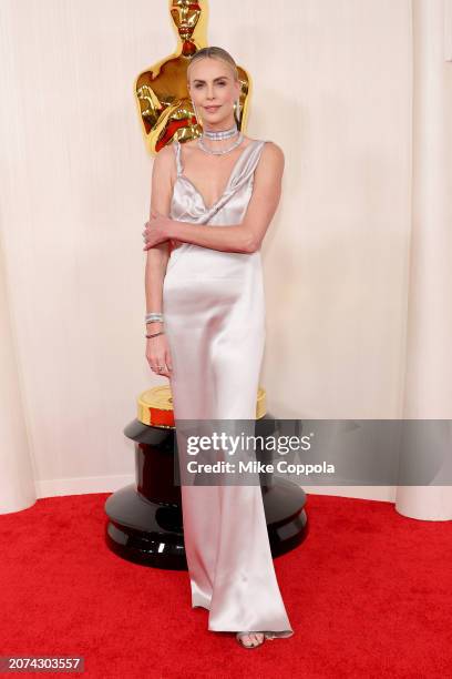 Charlize Theron attends the 96th Annual Academy Awards on March 10, 2024 in Hollywood, California.