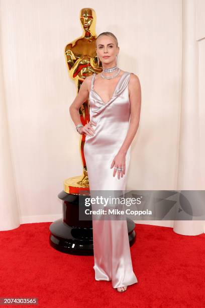 Charlize Theron attends the 96th Annual Academy Awards on March 10, 2024 in Hollywood, California.
