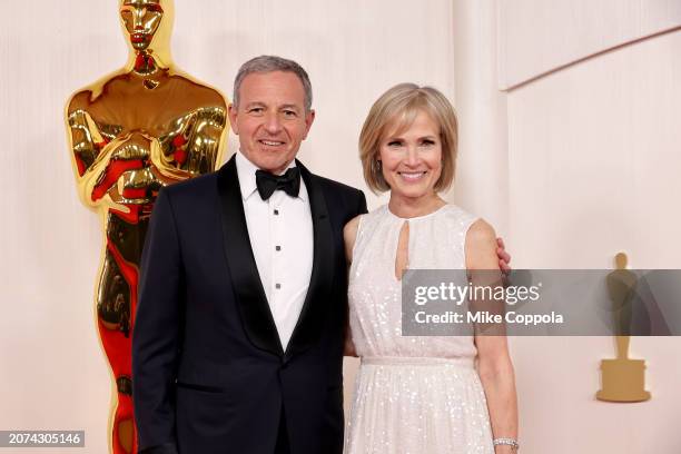 Bob Iger and Willow Bay attend the 96th Annual Academy Awards on March 10, 2024 in Hollywood, California.