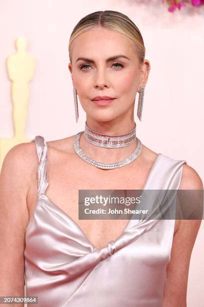 Charlize Theron attends the 96th Annual Academy Awards on March 10, 2024 in Hollywood, California.