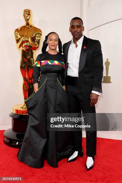 Amatus Sami-Karim and Mahershala Ali attend the 96th Annual Academy Awards on March 10, 2024 in Hollywood, California.