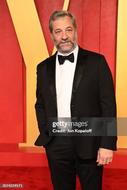 Judd Apatow attends the 2024 Vanity Fair Oscar Party Hosted By Radhika Jones at Wallis Annenberg Center for the Performing Arts on March 10, 2024 in...