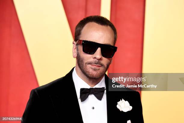 Tom Ford attends the 2024 Vanity Fair Oscar Party Hosted By Radhika Jones at Wallis Annenberg Center for the Performing Arts on March 10, 2024 in...