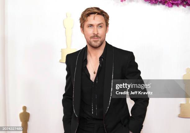 Ryan Gosling attends the 96th Annual Academy Awards at Dolby Theatre on March 10, 2024 in Hollywood, California.