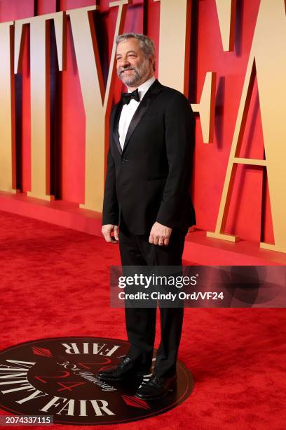 Judd Apatow attends the 2024 Vanity Fair Oscar Party Hosted By Radhika Jones at Wallis Annenberg Center for the Performing Arts on March 10, 2024 in...