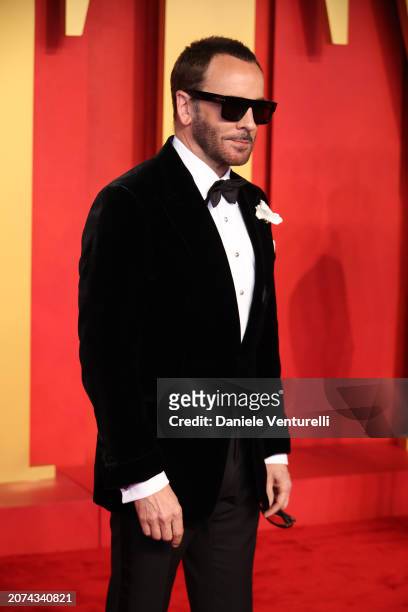 Tom Ford attends 2024 Vanity Fair Oscar Party Hosted By Radhika Jonesat Wallis Annenberg Center for the Performing Arts on March 10, 2024 in Beverly...