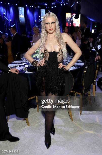 Julia Fox attends the Elton John AIDS Foundation's 32nd Annual Academy Awards Viewing Party on March 10, 2024 in West Hollywood, California.