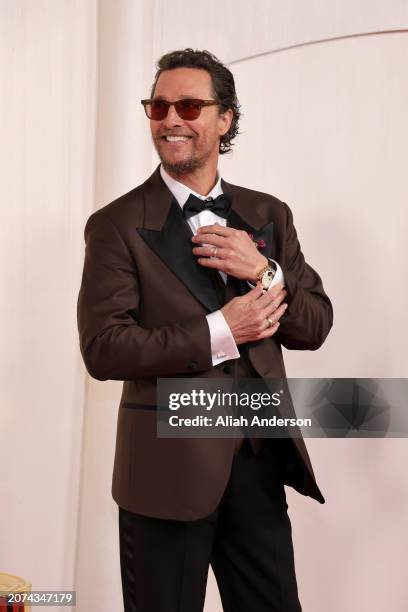 Matthew McConaughey attends the 96th Annual Academy Awards on March 10, 2024 in Hollywood, California.