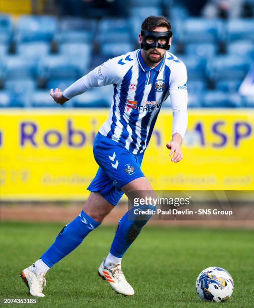 Kilmarnock's Robbie Deas in action during a cinch Premiership match between Dundee and Kilmarnock at the Scot Foam Stadium at Dens Park, on March 02...