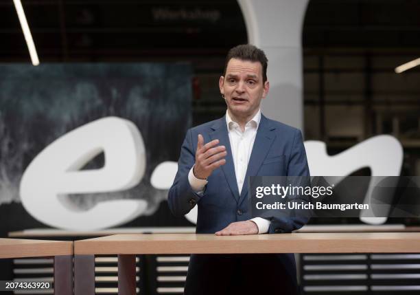 Leonhard Birnbaum, CEO of E.ON SE, during the annual press conference on March 13, 2024 in Essen, Germany.