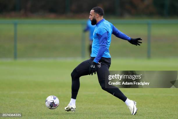 Matt Phillips of West Bromwich Albion returns to first team training during a first team training session at West Bromwich Albion Training Ground on...