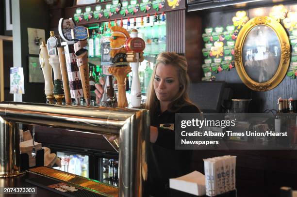 Bartender Tammy Baker at Dorothy O'Day's Pub on Thursday March 28, 2013 in Clifton Park, N.Y.