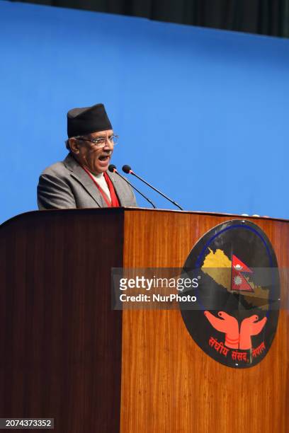 Pushpa Kamal Dahal, the Prime Minister of Nepal, is addressing the parliamentary meeting and answering questions raised by lawmakers ahead of his...