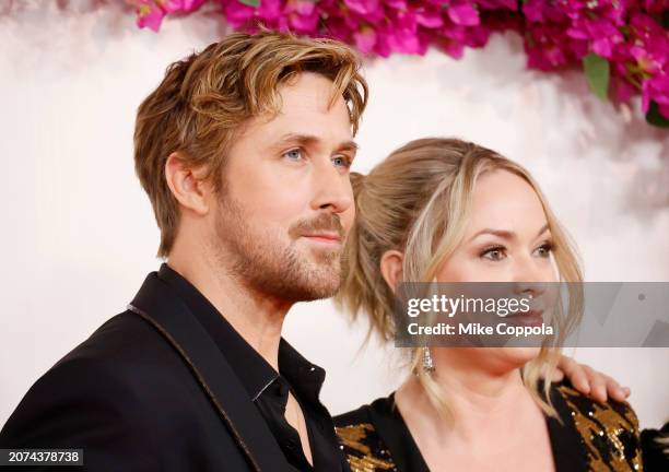 Ryan Gosling and Mandi Gosling attend the 96th Annual Academy Awards on March 10, 2024 in Hollywood, California.