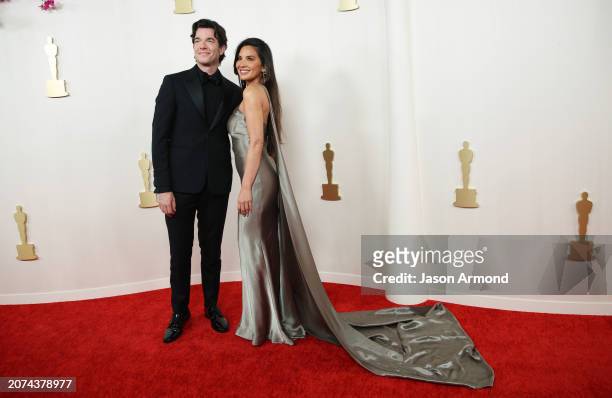 Hollywood, CA John Mulaney and Olivia Munn arriving on the red carpet at the 96th Annual Academy Awards in Dolby Theatre at Hollywood & Highland...