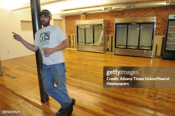 Kevin Blodgett in his new deli ubder construction called HarrisonâÄôs Corner Market on Friday Oct. 10, 2014 in Troy, N.Y. A 35,000-square-foot Troy...