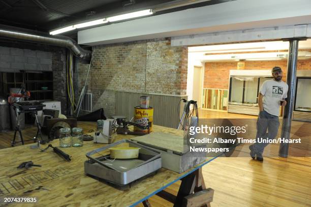 Kevin Blodgett in his new deli under construction called HarrisonâÄôs Corner Market on Friday Oct. 10, 2014 in Troy, N.Y. A 35,000-square-foot Troy...