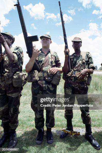 Boo Conscripts Black and white army conscripts receiving weapons training at... News ...