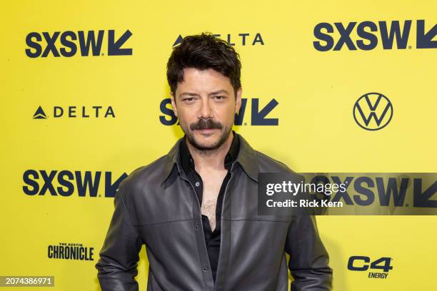 Alvaro Morte attends the world premiere of "Immaculate" during the 2024 SXSW Conference and Festival at The Paramount Theatre on March 12, 2024 in...