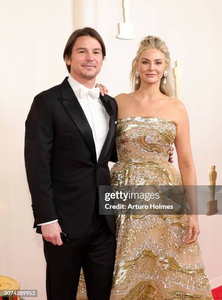 Josh Hartnett and Tamsin Egerton attend the 96th Annual Academy Awards on March 10, 2024 in Hollywood, California.