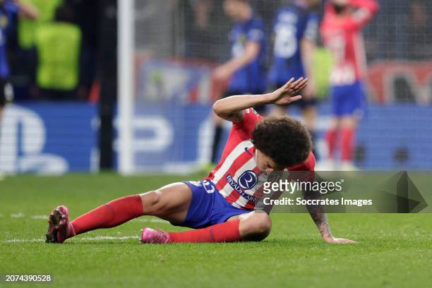 Axel Witsel of Atletico Madrid disappointed during the UEFA Champions League match between Atletico Madrid v Internazionale at the Estadio Civitas...
