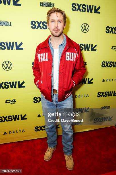Ryan Gosling attends the 'The Fall Guy' World Premiere as part of SXSW 2024 Conference and Festivals at The Paramount Theatre on March 12, 2024 in...