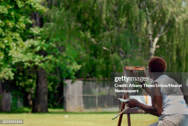 Michael P. Farrell -- Schenectady, New York -- 7/19/2008 -- Sharon Cropper of Albany takes part in the second annual "Visions on the Hill: A...