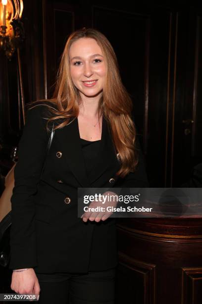 Mona Karl , daughter of Gaby Kraus and granddaughter of Peter and Inge Kraus, during the Lisa Film premiere of "Peter Kraus - Eine Legende" at Metro...