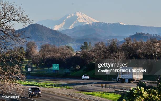 The Mount Shasta on February 24 in Redding in California's Shasta County, one of the states' most conservative counties. Shasta County is a...