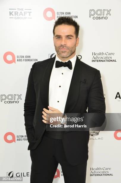 Alejandro Nones attends Elton John AIDS Foundation's 32nd Annual Academy Awards Viewing Party on March 10, 2024 in West Hollywood, California.