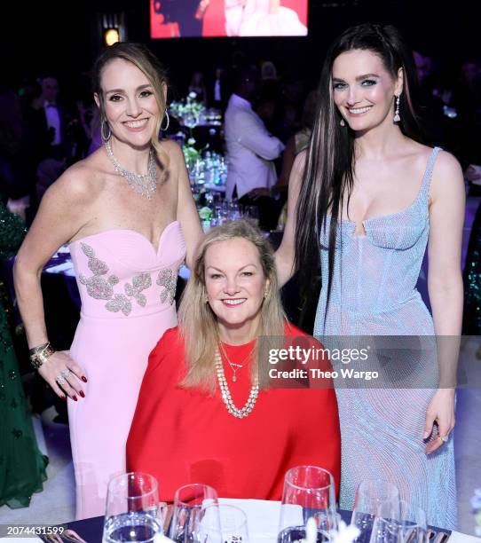 Gillian Hearst, Patricia Hearst-Shaw, and Lydia Hearst attend the Elton John AIDS Foundation's 32nd Annual Academy Awards Viewing Party on March 10,...