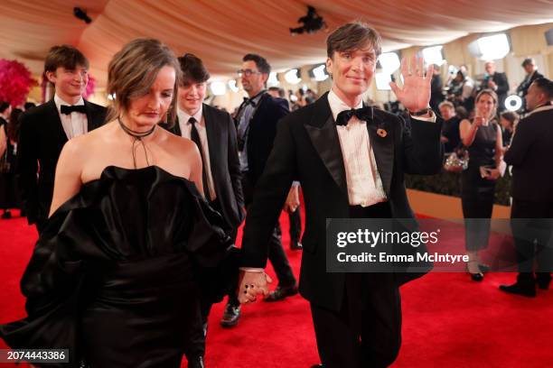 Yvonne McGuinness and Cillian Murphy attend the 96th Annual Academy Awards on March 10, 2024 in Hollywood, California.