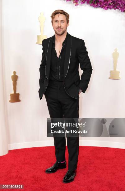 Ryan Gosling attends the 96th Annual Academy Awards at Dolby Theatre on March 10, 2024 in Hollywood, California.