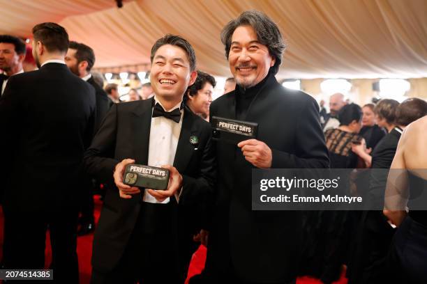 Koji Yakusho attends the 96th Annual Academy Awards on March 10, 2024 in Hollywood, California.