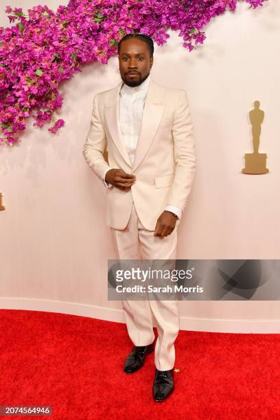 Shameik Moore attends the 96th Annual Academy Awards on March 10, 2024 in Hollywood, California.