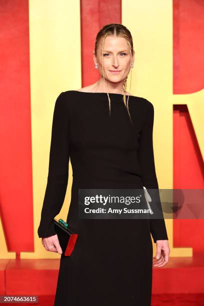 Mamie Gummer attends the 2024 Vanity Fair Oscar Party Hosted By Radhika Jones at Wallis Annenberg Center for the Performing Arts on March 10, 2024 in...