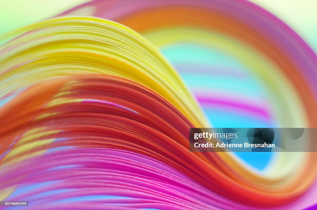Quilling Paper Abstract Close-up