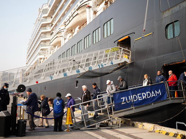 CHN: International Cruise Ship 'Zuiderdam' Arrives In Dalian