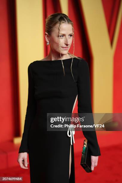 Mamie Gummer attends the 2024 Vanity Fair Oscar Party Hosted By Radhika Jones at Wallis Annenberg Center for the Performing Arts on March 10, 2024 in...