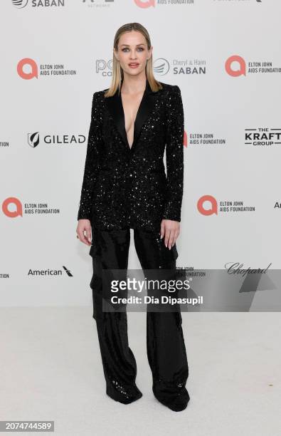 Ambyr Childers attends the Elton John AIDS Foundation's 32nd Annual Academy Awards Viewing Party on March 10, 2024 in West Hollywood, California.
