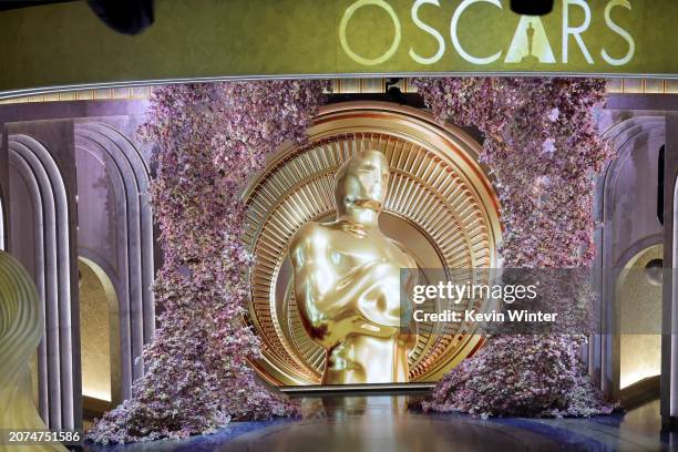 View of the stage during the 96th Annual Academy Awards at Dolby Theatre on March 10, 2024 in Hollywood, California.