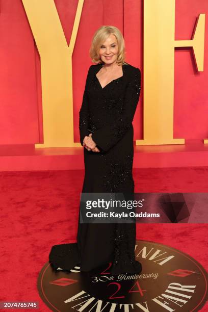 Jessica Lange attends the 2024 Vanity Fair Oscar Party Hosted By Radhika Jones at Wallis Annenberg Center for the Performing Arts on March 10, 2024...
