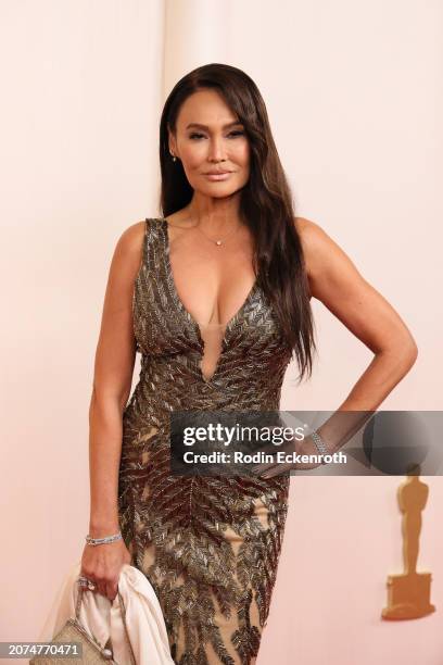 Tia Carrere attends the 96th Annual Academy Awards on March 10, 2024 in Hollywood, California.