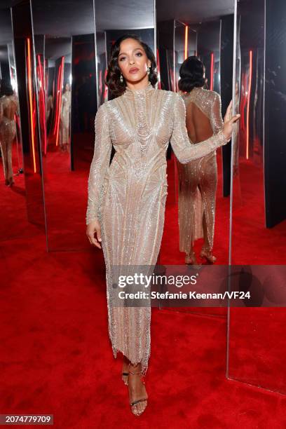 Megalyn Echikunwoke attends the 2024 Vanity Fair Oscar Party Hosted By Radhika Jones at Wallis Annenberg Center for the Performing Arts on March 10,...