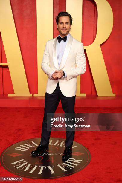 Matt Bomer attends the 2024 Vanity Fair Oscar Party Hosted By Radhika Jones at Wallis Annenberg Center for the Performing Arts on March 10, 2024 in...