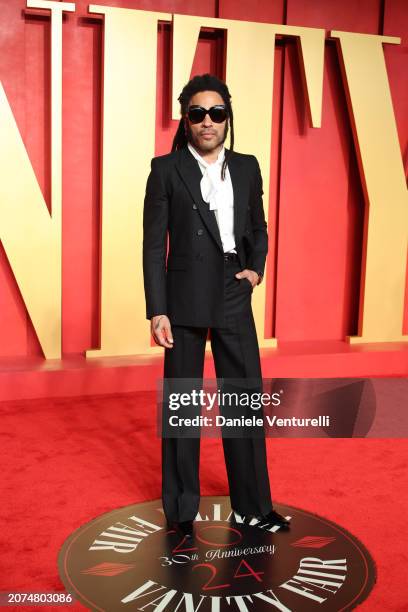 Lenny Kravitz attends the 2024 Vanity Fair Oscar Party Hosted By Radhika Jones at Wallis Annenberg Center for the Performing Arts on March 10, 2024...