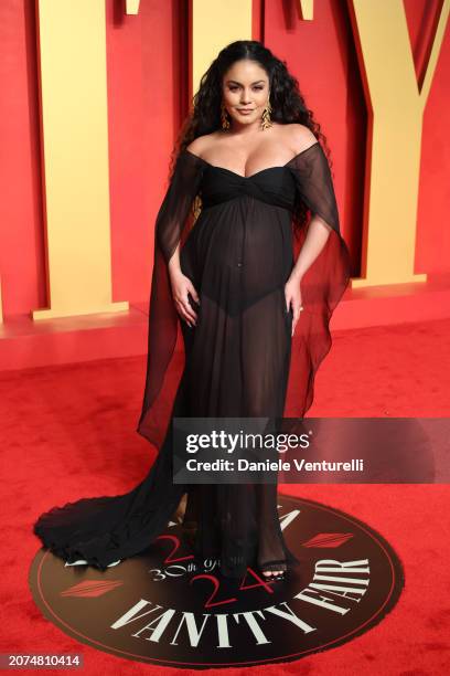 Vanessa Hudgens attends the 2024 Vanity Fair Oscar Party Hosted By Radhika Jones at Wallis Annenberg Center for the Performing Arts on March 10, 2024...